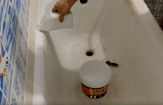 Реставрация ванн жидким акрилом в Казани