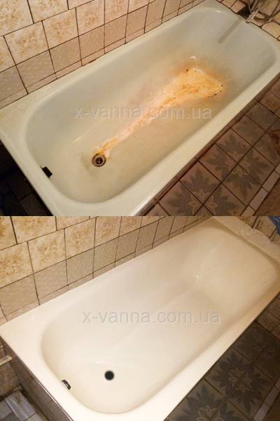 Реставрация чугунной ванны Кривой Рог